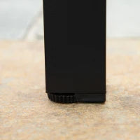 Tavolo da Giardino per 6 Persone in Alluminio e Plastica, Nero e Color Legno