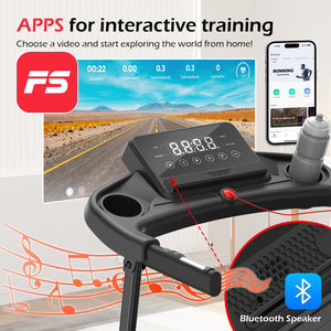 Tapis roulant pieghevole - RATTANTREE - walking pad 12 km/h, facile da piegare, con  APP, Display LED Telecomando per Ufficio Domestico Supporto per Tablet