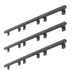 Kit 3 cremagliere da 1 metro per cancelli scorrevoli in nylon m4 crm2