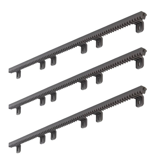 Kit 3 cremagliere da 1 metro per cancelli scorrevoli in nylon m4 crm2