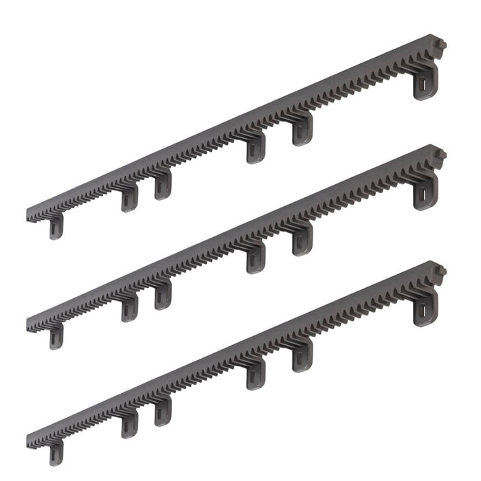 Kit 3 cremagliere da 1 metro per cancelli scorrevoli in nylon m4 crm2