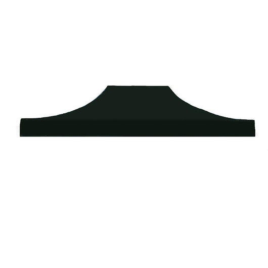 Telo di copertura superiore per gazebo 3x4,5 mt. Copertura di ricambio in trama Oxford rivestita in PVC. Impermeabile e resistente ai raggi UV. Colore nero