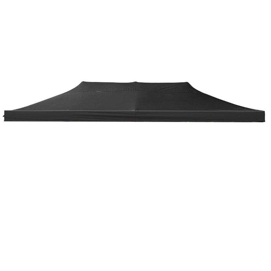 Telo di copertura superiore per gazebo 3x6 mt. Copertura di ricambio in trama Oxford rivestita in PVC. Impermeabile e resistente ai raggi UV. Colore nero