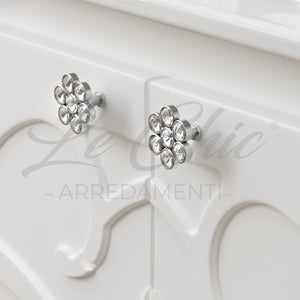 Mobile bagno moderno completo - 100 cm, Specchiera rettangolare led