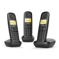 Gigaset a170 trio (nero) - telefono cordless triplo - funzione sveglia - SIEA170TRIOBK