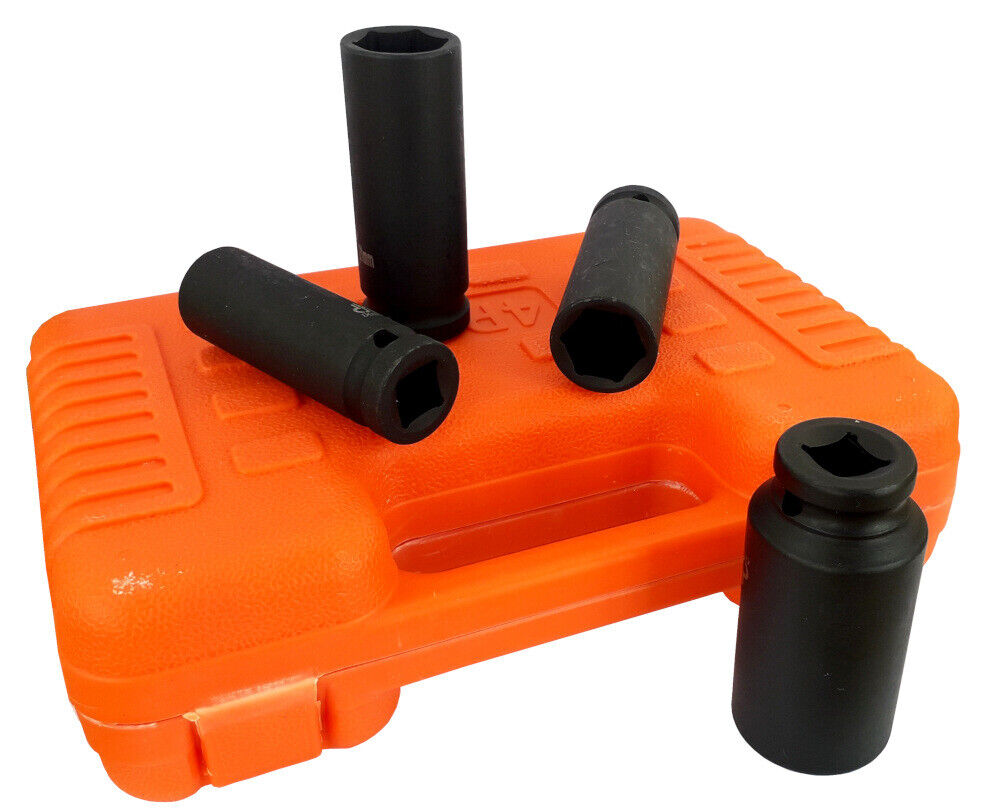 4 BUSSOLE ESAGONALI BOCCOLE RINFORZATE PER AVVITATORE PNEUMATICO 1/2" 17 A 27mm