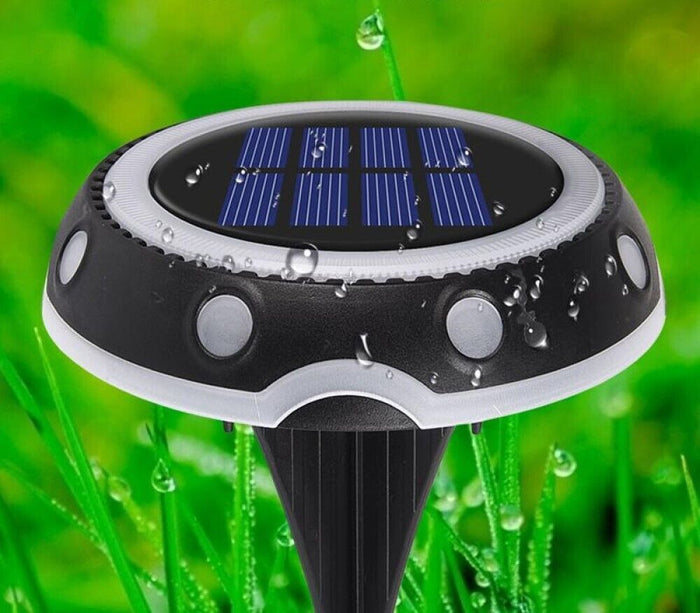 4 FARETTO LAMPADA LED RGB SOLARE DA ESTERNO GIARDINO PICCHETTO SEGNAPASSI TA-125