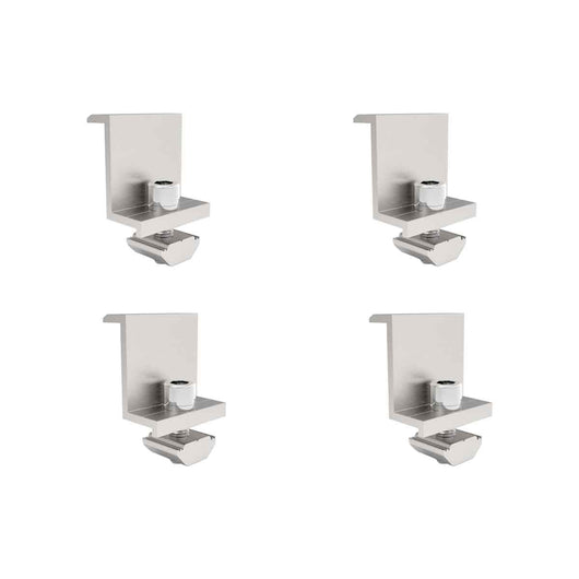 4 Morsetti Terminali in Alluminio per Fissaggio Pannelli Fotovoltaici SKU 11388