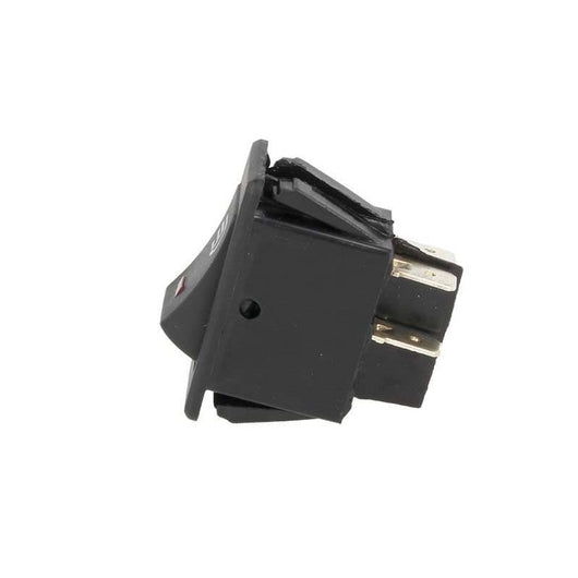 4 PZ Interruttore Bilanciere Quadrato On Off Push Button 4 Pin con Led Spia Rosso 12V Auto Barca Foro 20x28mm