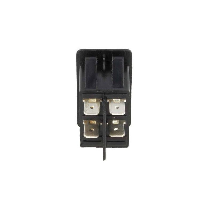 4 PZ Interruttore Bilanciere Quadrato On Off Push Button 4 Pin con Led Spia Rosso 12V Auto Barca Foro 20x28mm