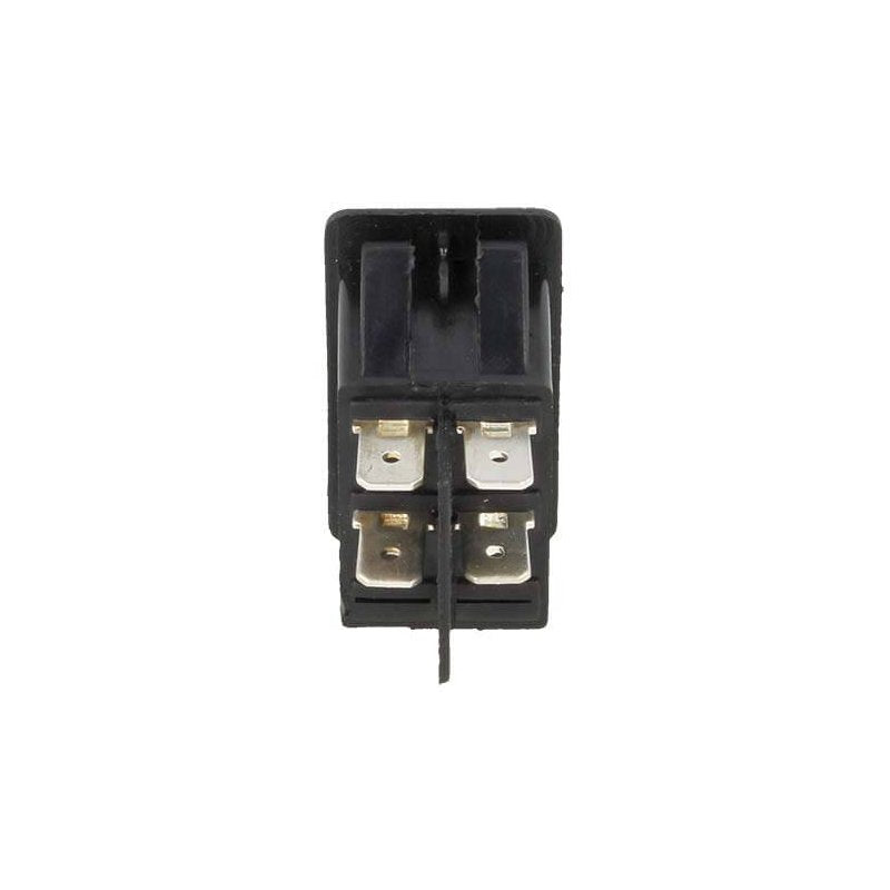 4 PZ Interruttore Bilanciere Quadrato On Off Push Button 4 Pin con Led Spia Rosso 12V Auto Barca Foro 20x28mm