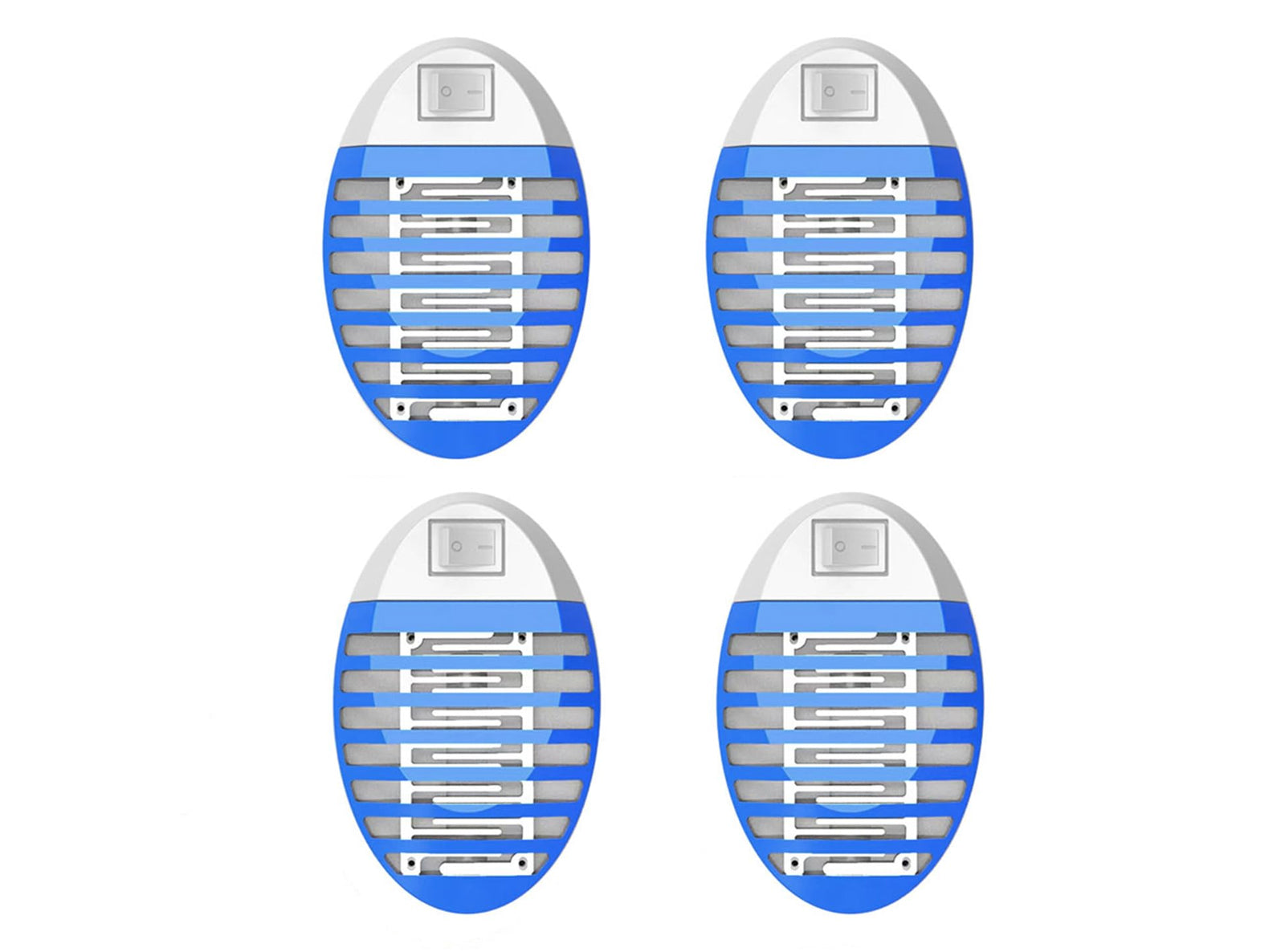 4 Pezzi Lampade da Presa Elettrica Antizanzare Repellente Insetti Mosche Falene