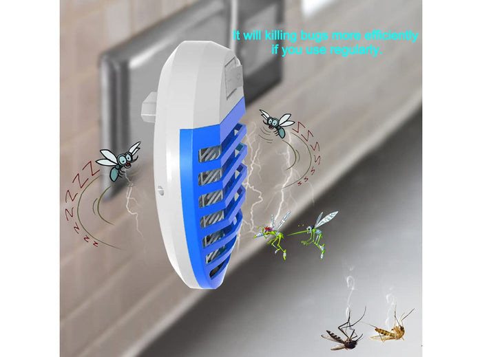 4 Pezzi Lampade da Presa Elettrica Antizanzare Repellente Insetti Mosche Falene