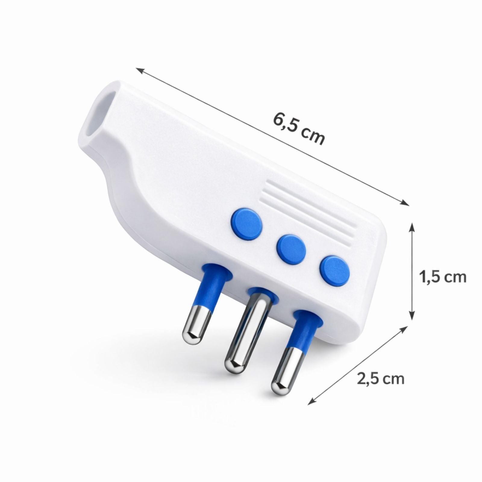 4 Pezzi Spina Piatta Salvaspazio 10A 250V Adattatori Elettrici Ultra Sottili 202408