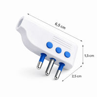 4 Pezzi Spina Piatta Salvaspazio 10A 250V Adattatori Elettrici Ultra Sottili 202408