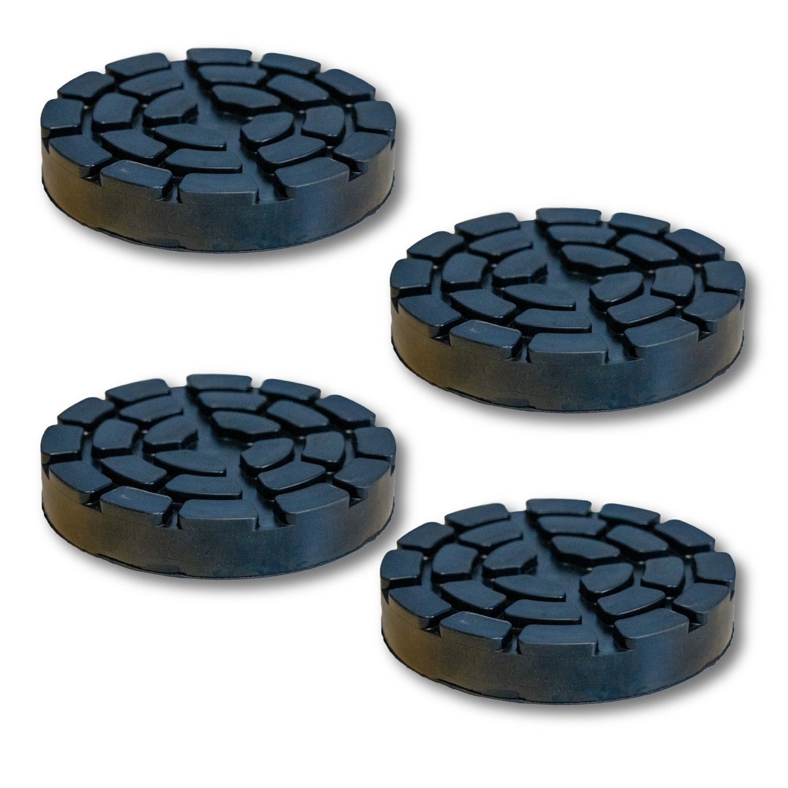 4 Pezzi Tamponi a Cuffia in Gomma Tondo 133x23mm Per Ponte Sollevatore Ravaglioli Sirio Space