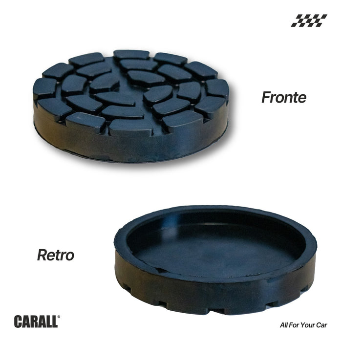 4 Pezzi Tamponi a Cuffia in Gomma Tondo 133x23mm Per Ponte Sollevatore Ravaglioli Sirio Space