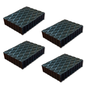 4 Pezzi Tamponi in Gomma per Ponti Sollevatori 160X120X40mm