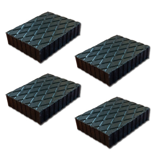 4 Pezzi Tamponi in Gomma per Ponti Sollevatori 160X120X40mm
