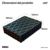 4 Pezzi Tamponi in Gomma per Ponti Sollevatori 160X120X40mm