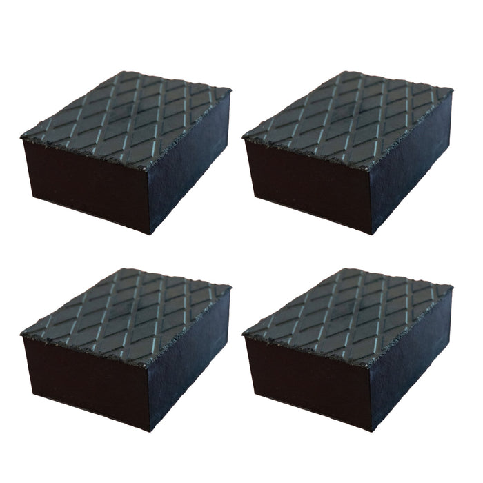 4 Pezzi Tamponi in Gomma per Ponti Sollevatori 160X120X60mm