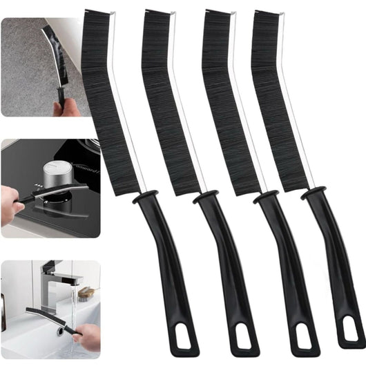 4 Spazzole per Pulizia Fessure con Setole Rigide ideale per bagno piastrelle doccia