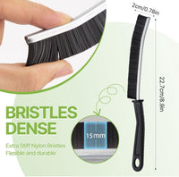4 Spazzole per Pulizia Fessure con Setole Rigide ideale per bagno piastrelle doccia