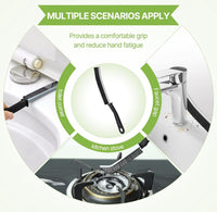 4 Spazzole per Pulizia Fessure con Setole Rigide ideale per bagno piastrelle doccia