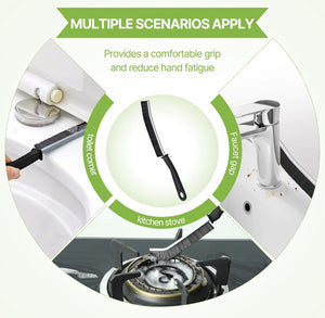 4 Spazzole per Pulizia Fessure con Setole Rigide ideale per bagno piastrelle doccia