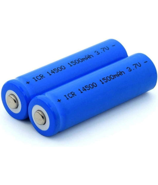 4 Batteria Agli Ioni Di Litio Da 3,7v 1500mah Icr 14500 Per Microfono Mod Aereo         
