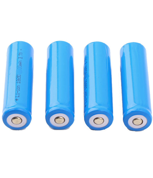 4 Batterie Batteria Ricaricabile Ioni Di Litio 680 Mah 3.7v Bl-18650 Torce Led         