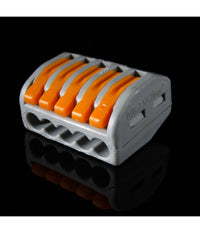 4 Connettore Elettrico Conduttore Morsettiera Terminali A 5 Cavi Fili A Leva 32a         