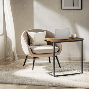 Tavolino da salotto 55x35x65 cm, finitura marrone, ideale per ogni ambiente.