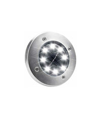 4 Faro Lampada Led Solare Da Esterno Giardino Faretto 8 Led Picchetto Segnapassi         