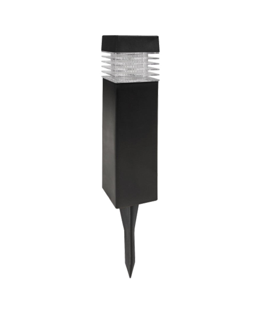 Trade Shop - 4 Lampade Giardino Ricarica Solare Paletti Solari Tecnologia 1led Luce Bianca -