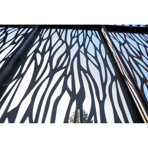 4 Pannelli Moucharabieh in Acciaio per Lato 3,6m per Pergola per 3630