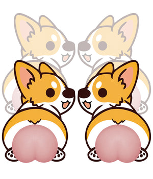 4 Paracolpi In Silicone Stickers Adesivi Per Auto Specchietti A Forma Di Culo         