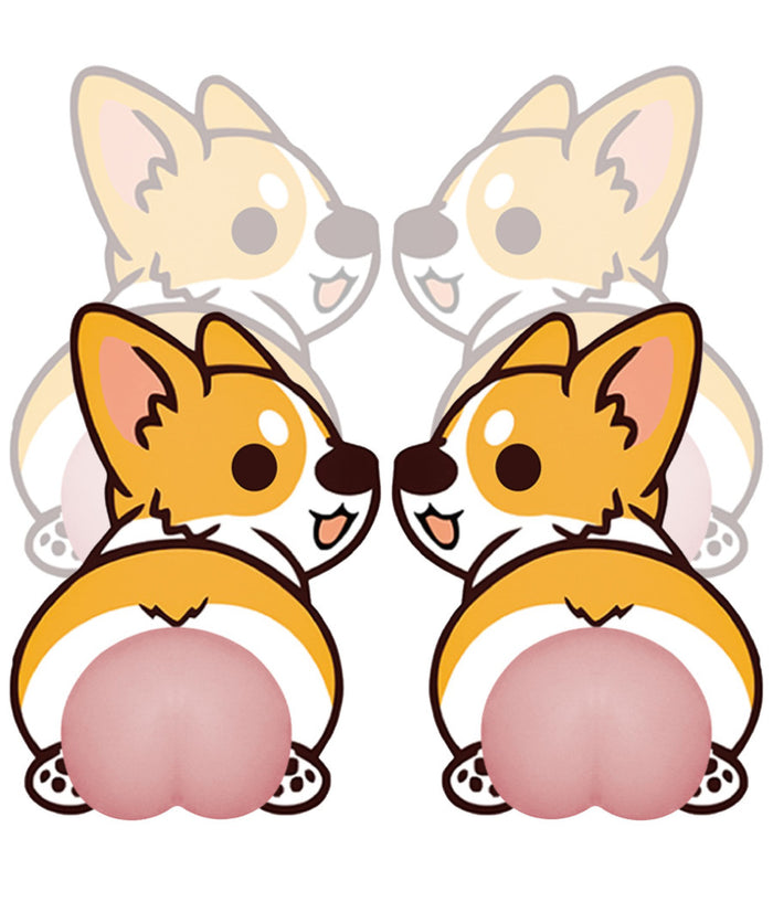 4 Paracolpi In Silicone Stickers Adesivi Per Auto Specchietti A Forma Di Culo         