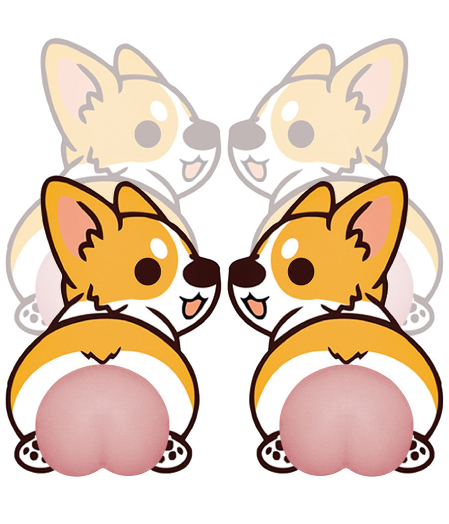 4 Paracolpi In Silicone Stickers Adesivi Per Auto Specchietti A Forma Di Culo         