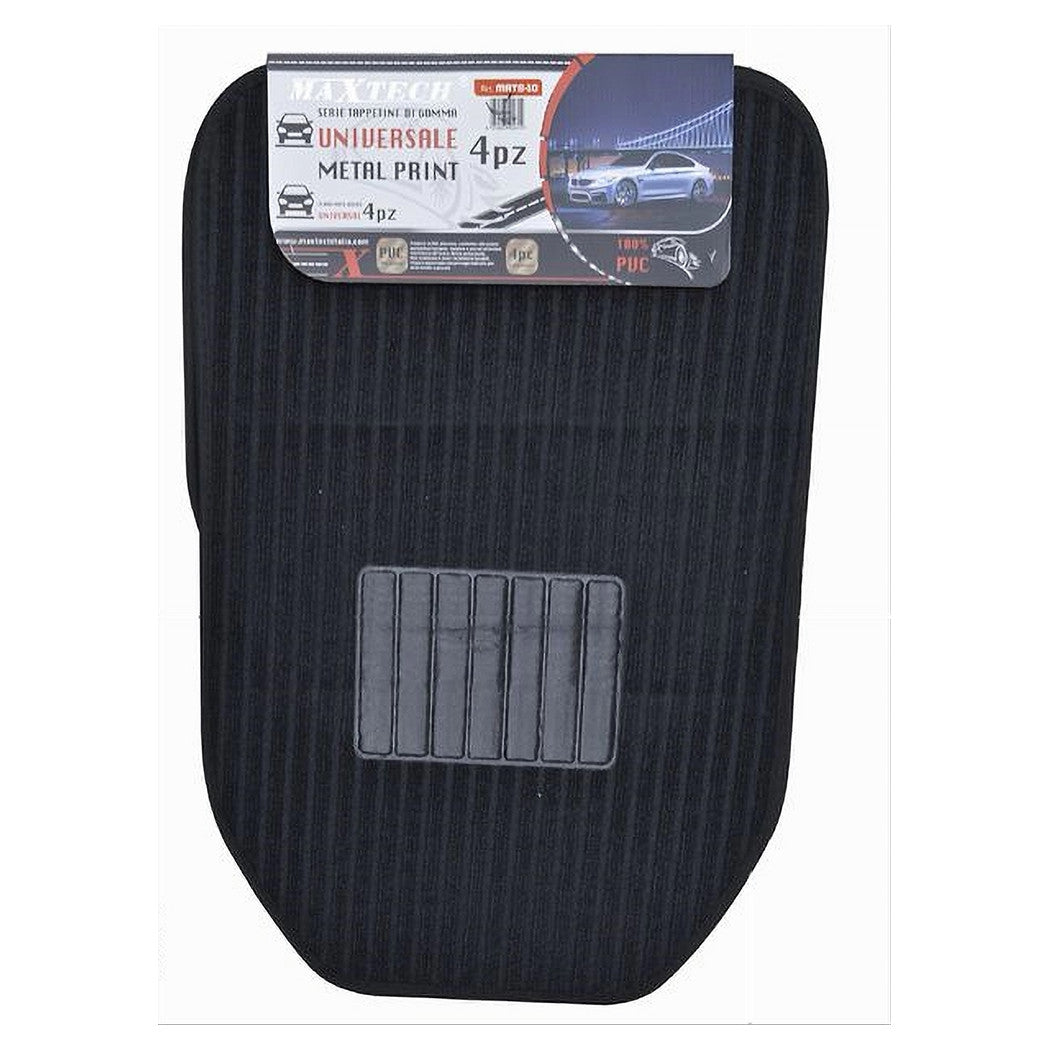 4 Pezzi Tappetino Auto Universale In Pvc Tappetini Anteriori Posteriori Mats-10         