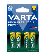 4 Pile Varta Stilo Batterie Aa Alkaline Ricaricabili 2100mah Nimh Hr6 1.2v Accu         