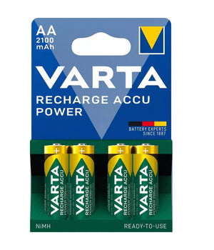 4 Pile Varta Stilo Batterie Aa Alkaline Ricaricabili 2100mah Nimh Hr6 1.2v Accu         