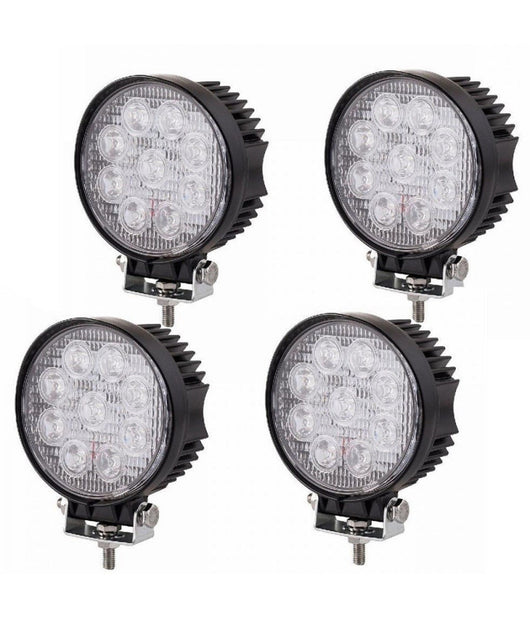 4 X 27w Led Luce Faro Lampada Da Lavoro Faretto Auto Camion Jeep Suv 12v 24v         