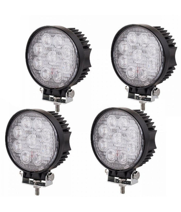 4 X 27w Led Luce Faro Lampada Da Lavoro Faretto Auto Camion Jeep Suv 12v 24v         