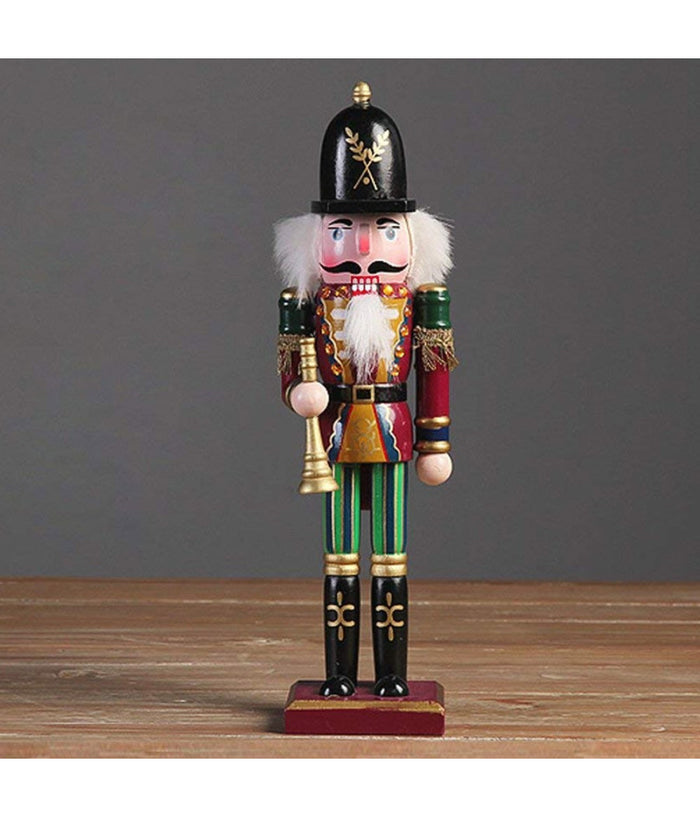 4 X Soldato Schiaccianoci Di Natale In Legno 30 Cm Decorazioni Natalizie 4 Pezzi         