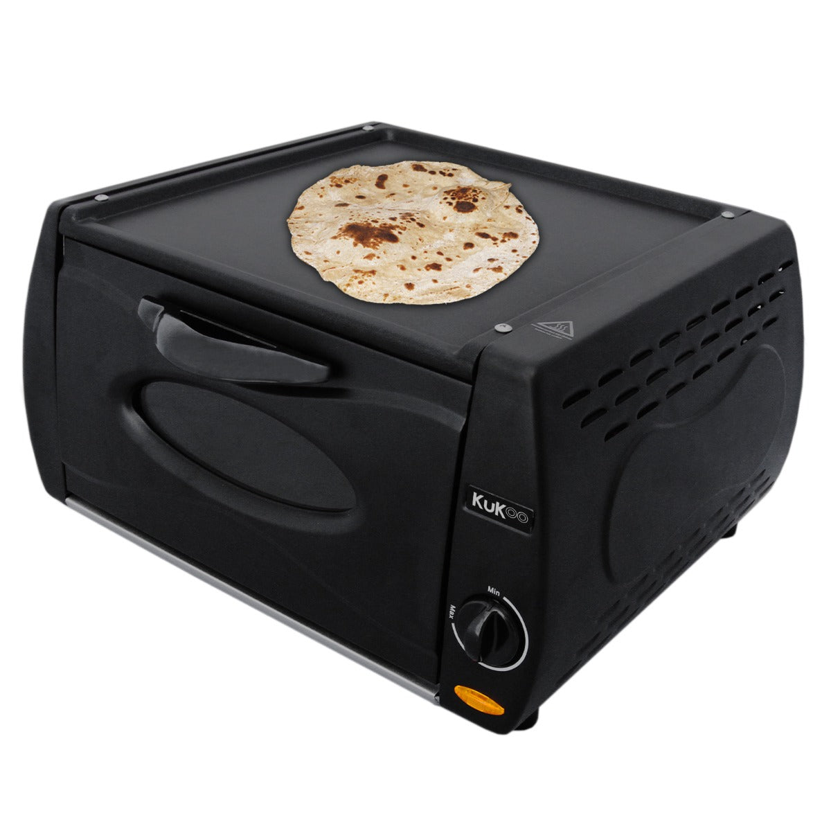 Mini Forno Tandoori Elettrico Fornetto per Pizza Piadine Panini con Piastra Superiore Anti Aderente per Ricette orientali Capacità 13L 2100W