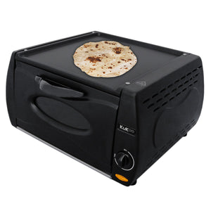 Mini Forno Tandoori Elettrico Fornetto per Pizza Piadine Panini con Piastra Superiore Anti Aderente per Ricette orientali Capacità 13L 2100W