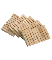 40 Mollette Da Bucato In Legno Naturale Molletta Stendino Panni Panno Lavaggio         