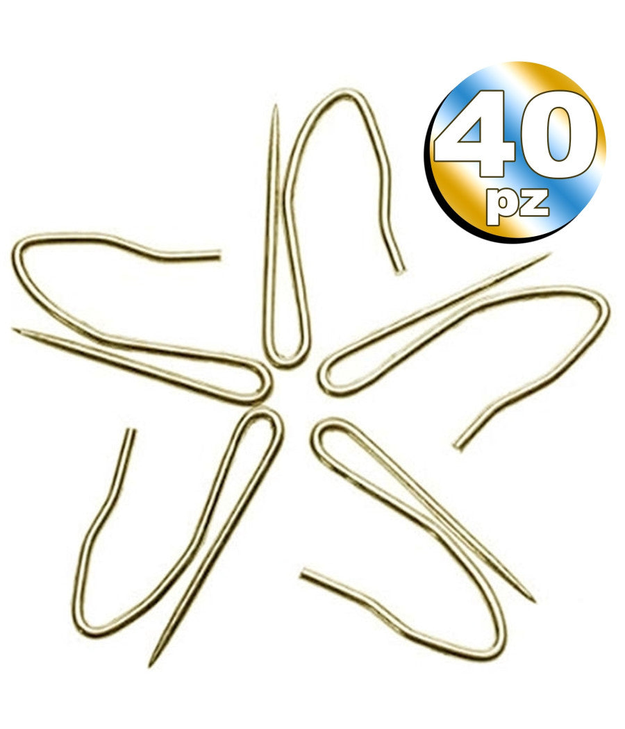 40 Pezzi Ganci In Metallo Acciaio Rame Ottone 25mm Circa Appendino Per Tende         