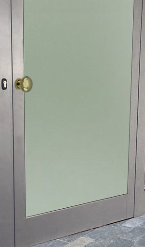 Maniglia su rosetta tonda SAGUATTI  400/60LQ in ottone oro lucido, 2 pezzi